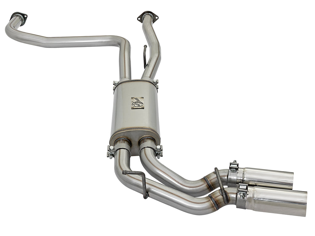 aFe Rebel Series 3in SS Cat-Back Exhaust System w/ Polished Tip 04-15 Nissan Titan V8 5.6L aFe AFE49-46124-P