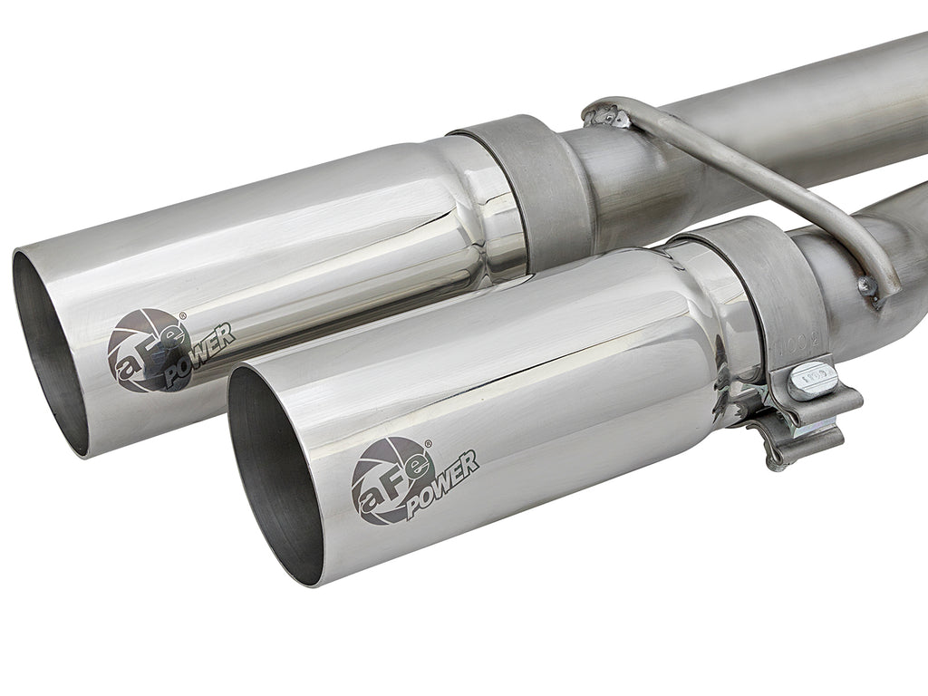 aFe Rebel Series 3in SS Cat-Back Exhaust System w/ Polished Tip 04-15 Nissan Titan V8 5.6L aFe AFE49-46124-P