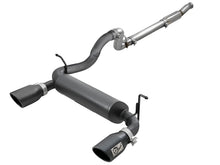 Load image into Gallery viewer, aFe Rebel Series 409 Stainless Steel Cat-Back Exhaust 18-21 Jeep Wrangler JL 2.0L (t) - Black Tip aFe AFE49-48096-B