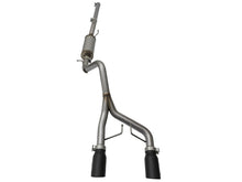 Load image into Gallery viewer, aFe Rebel Series CB 2.5in Dual Center Exit SS Exhaust w/ Black Tips 07-15 Jeep Wrangler 3.6L/3.8L V6 aFe AFE49-48056-B