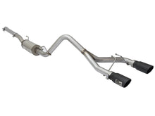 Load image into Gallery viewer, aFe Rebel Series CB 2.5in Dual Center Exit SS Exhaust w/ Black Tips 07-15 Jeep Wrangler 3.6L/3.8L V6 aFe AFE49-48056-B