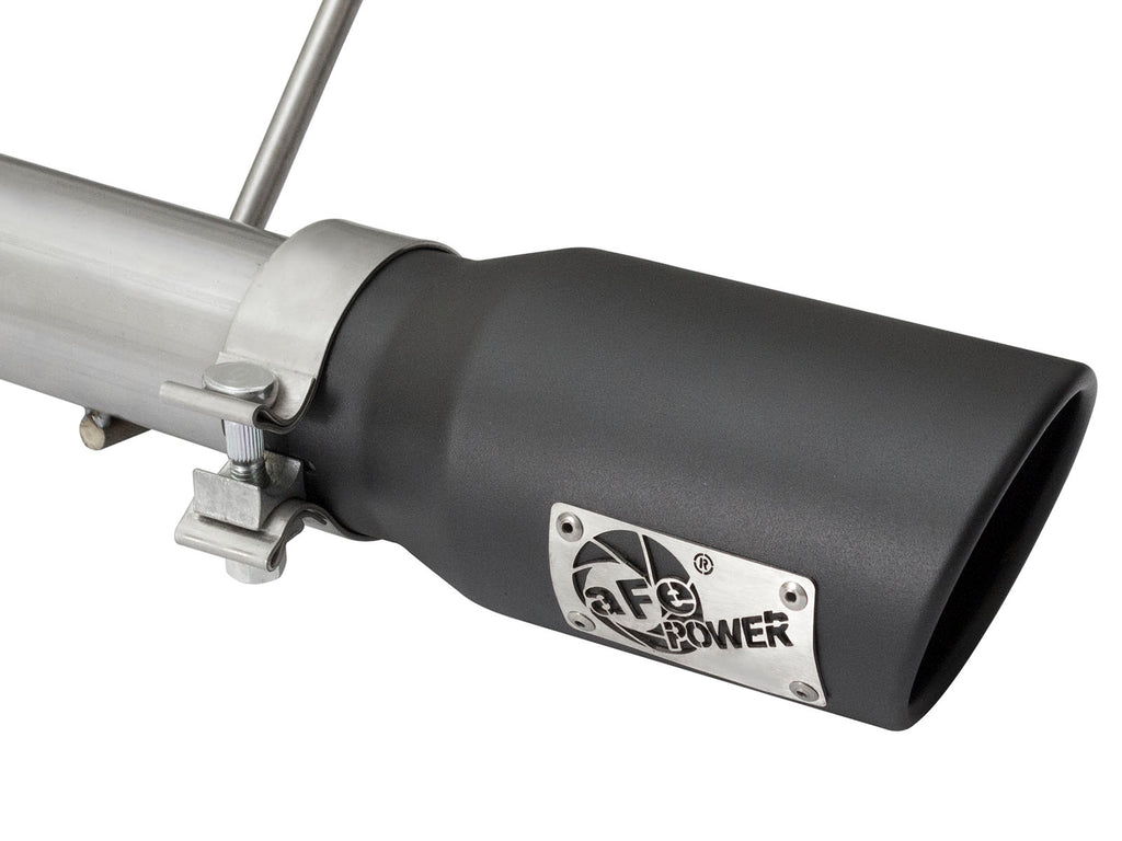 aFe Rebel Series CB 2.5in Dual Center Exit SS Exhaust w/ Black Tips 07-15 Jeep Wrangler 3.6L/3.8L V6 aFe AFE49-48056-B