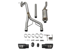 Load image into Gallery viewer, aFe Rebel Series CB 2.5in Dual Center Exit SS Exhaust w/ Black Tips 07-15 Jeep Wrangler 3.6L/3.8L V6 aFe AFE49-48056-B