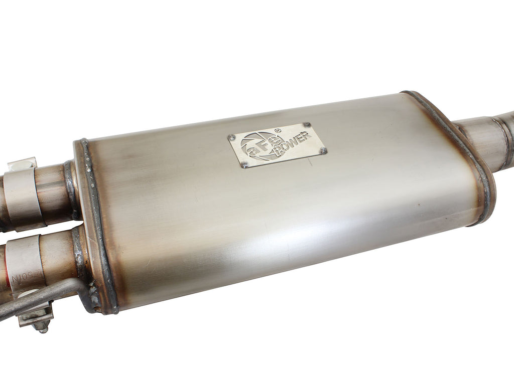 aFe Rebel Series Exhaust SS Front Side Exit CB w/ Black Tips 10-14 Ford F150 Ecoboost V8 6.2L aFe AFE49-43071-B