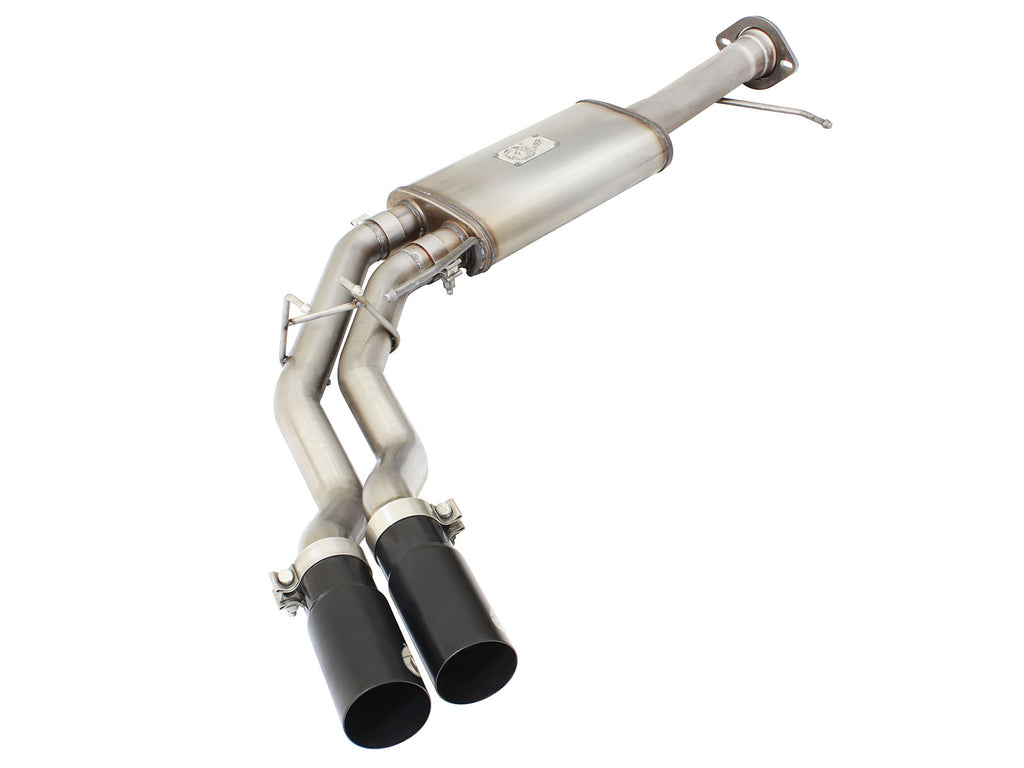 aFe Rebel Series Exhaust SS Front Side Exit CB w/ Black Tips 10-14 Ford F150 Ecoboost V8 6.2L aFe AFE49-43071-B