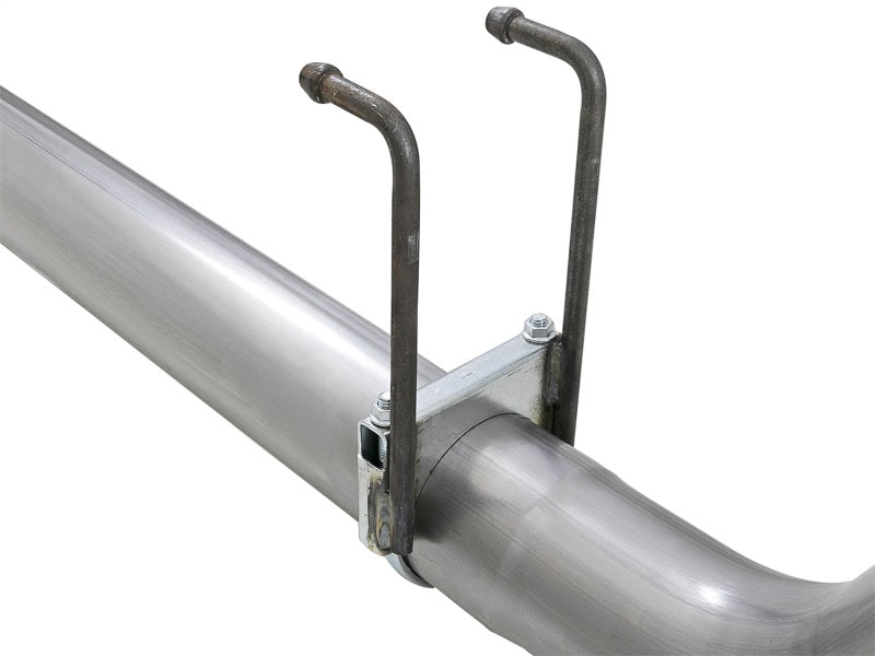 aFe Rebel XD 4in SS DPF-Back Exhaust 17-18 Ford Diesel Trucks V8-6.7L (td) w/ Dual Black Tips aFe AFE49-43102-B