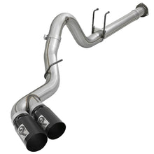 Load image into Gallery viewer, aFe Rebel XD 4in SS DPF-Back Exhaust 17-18 Ford Diesel Trucks V8-6.7L (td) w/ Dual Black Tips aFe AFE49-43102-B