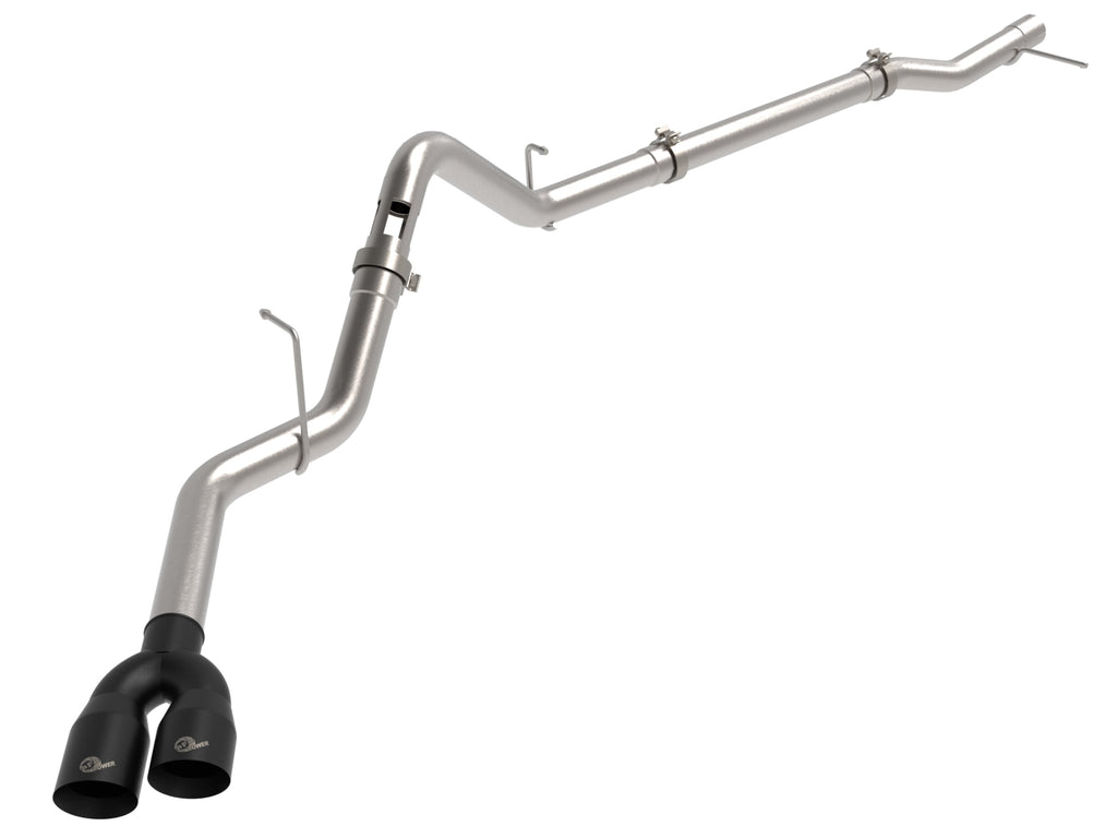 aFe Rebel XD Series 3 IN 304SS DPF-Back 23-24 GM Trucks L6-3.0L (td) LZ0- Dual Black Tip aFe AFE49-34145-B