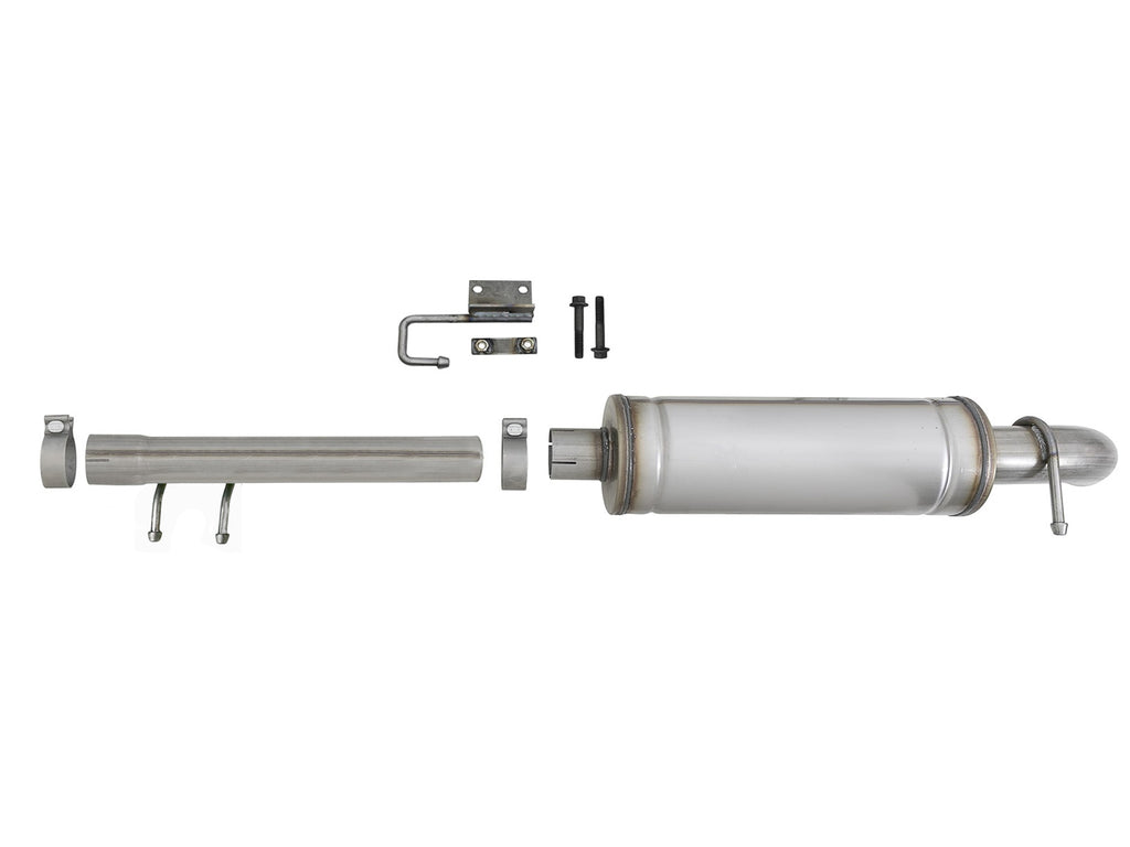 aFe Rock Basher 3in 409 SS Cat-Back Turn-Down Exhaust 12-18 Jeep Wrangler (JK) V6 3.6L/ 07-11 3.8L aFe AFE49-48069
