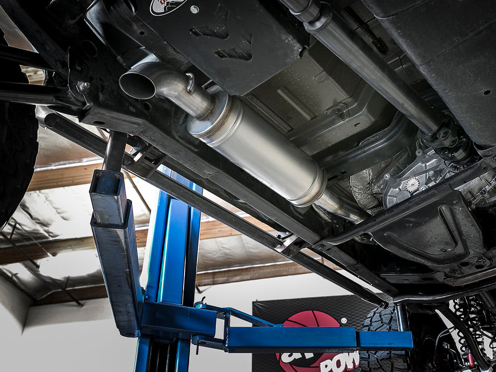 aFe Rock Basher 3in 409 SS Cat-Back Turn-Down Exhaust 12-18 Jeep Wrangler (JK) V6 3.6L/ 07-11 3.8L aFe AFE49-48069