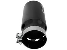 Load image into Gallery viewer, aFe SATURN 4S 4in SS Intercooled Exhaust Tip - Black 4in In x 5in Out x 12in L Bolt-On aFe AFE49T40501-B122