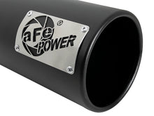 Load image into Gallery viewer, aFe SATURN 4S 4in SS Intercooled Exhaust Tip - Black 4in In x 5in Out x 12in L Bolt-On aFe AFE49T40501-B122