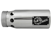 Load image into Gallery viewer, aFe SATURN 4S 4in SS Intercooled Exhaust Tip - Polished 4in In x 5in Out x 12in L Bolt-On aFe AFE49T40501-P122