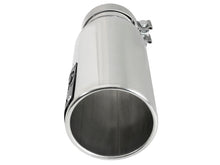 Load image into Gallery viewer, aFe SATURN 4S 4in SS Intercooled Exhaust Tip - Polished 4in In x 5in Out x 12in L Bolt-On aFe AFE49T40501-P122