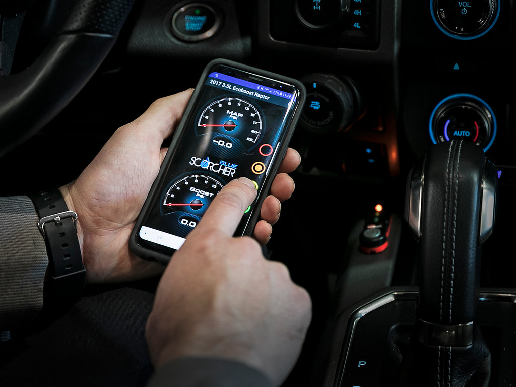 aFe Scorcher Blue Bluetooth Power Module 16-18 NIssan Titan XD V8-5.0L (td) aFe AFE77-86101