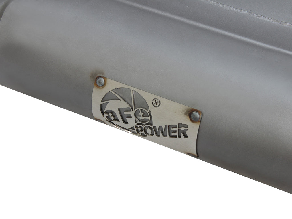 aFe Scorpion 2-1/2in Alum Steel Axle-Back Exhaust w/Polished Tip 07-18 Jeep Wrangler JK V6-3.6/3.8L aFe AFE49-08047-P