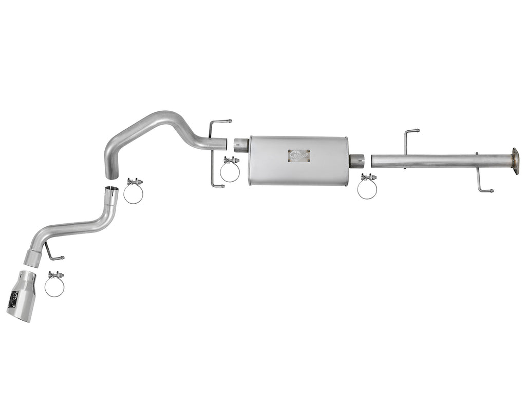 aFe Scorpion 2-1/2in Alum Steel Cat-Back Exhaust w/ Polished Tips 07-17 Toyota FJ Cruiser V6 4.0L aFe AFE49-06039-P