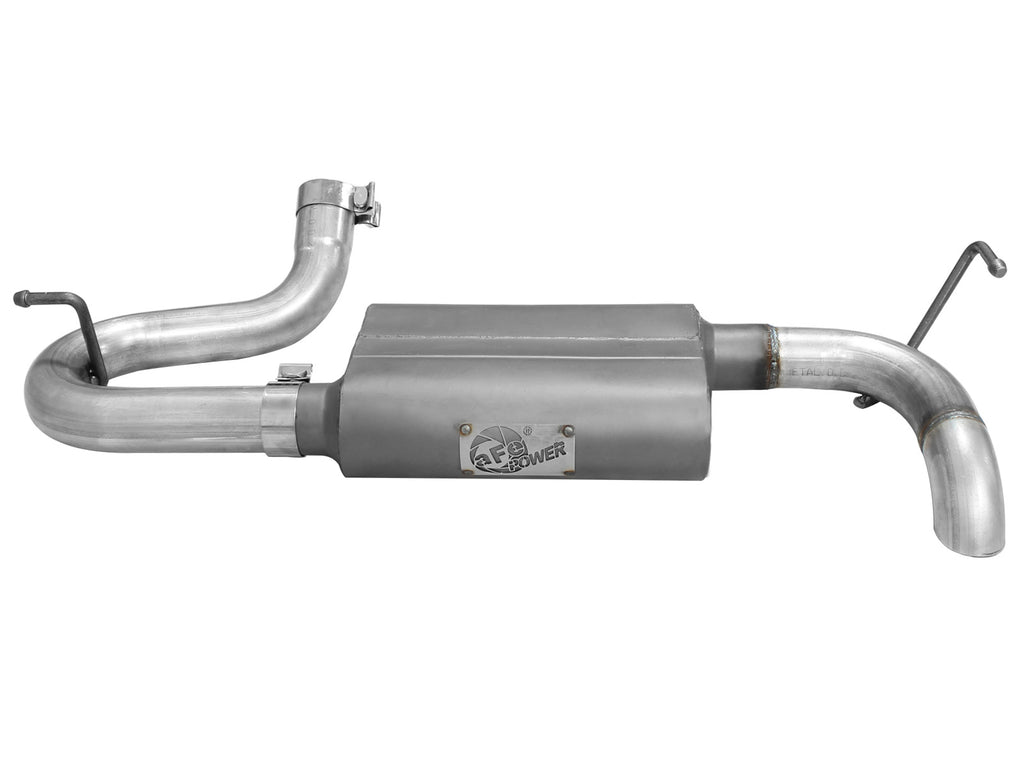 aFe Scorpion Exhaust System Axle Back Aluminized Hi-Tuck 07-17 Jeep Wrangler JK V6 3.6/3.8L aFe AFE49-08046