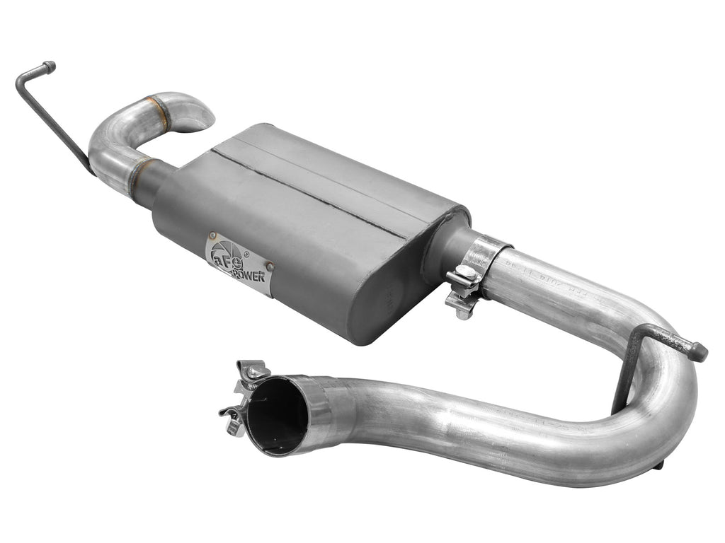 aFe Scorpion Exhaust System Axle Back Aluminized Hi-Tuck 07-17 Jeep Wrangler JK V6 3.6/3.8L aFe AFE49-08046