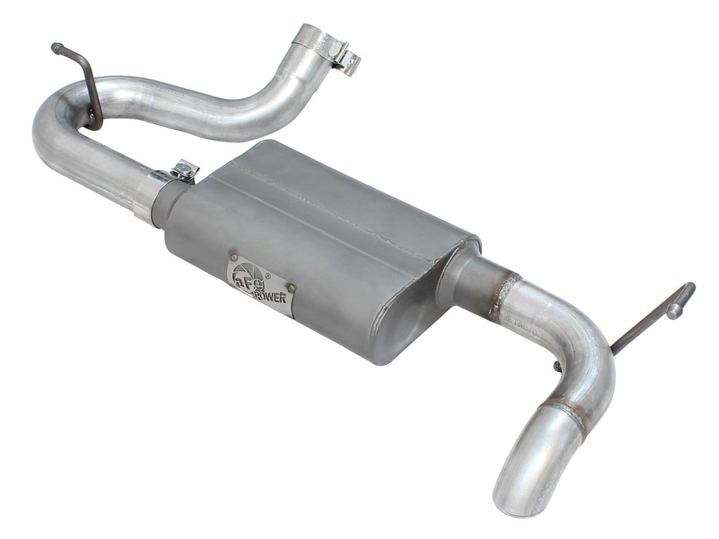aFe Scorpion Exhaust System Axle Back Aluminized Hi-Tuck 07-17 Jeep Wrangler JK V6 3.6/3.8L aFe AFE49-08046