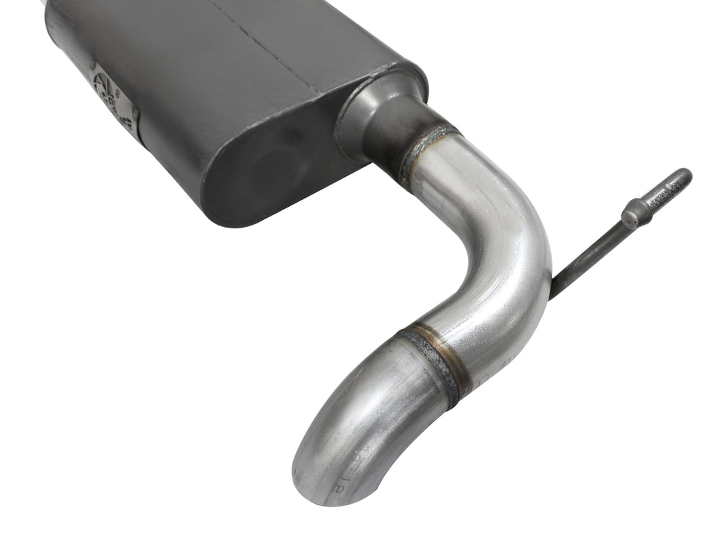 aFe Scorpion Exhaust System Cat Back 2.5in Aluminized Hi-Tuck 07-18 Jeep Wrangler JK V6 3.6/3.8L aFe AFE49-08043