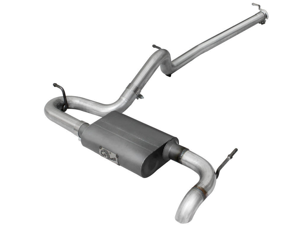 aFe Scorpion Exhaust System Cat Back 2.5in Aluminized Hi-Tuck 07-18 Jeep Wrangler JK V6 3.6/3.8L aFe AFE49-08043