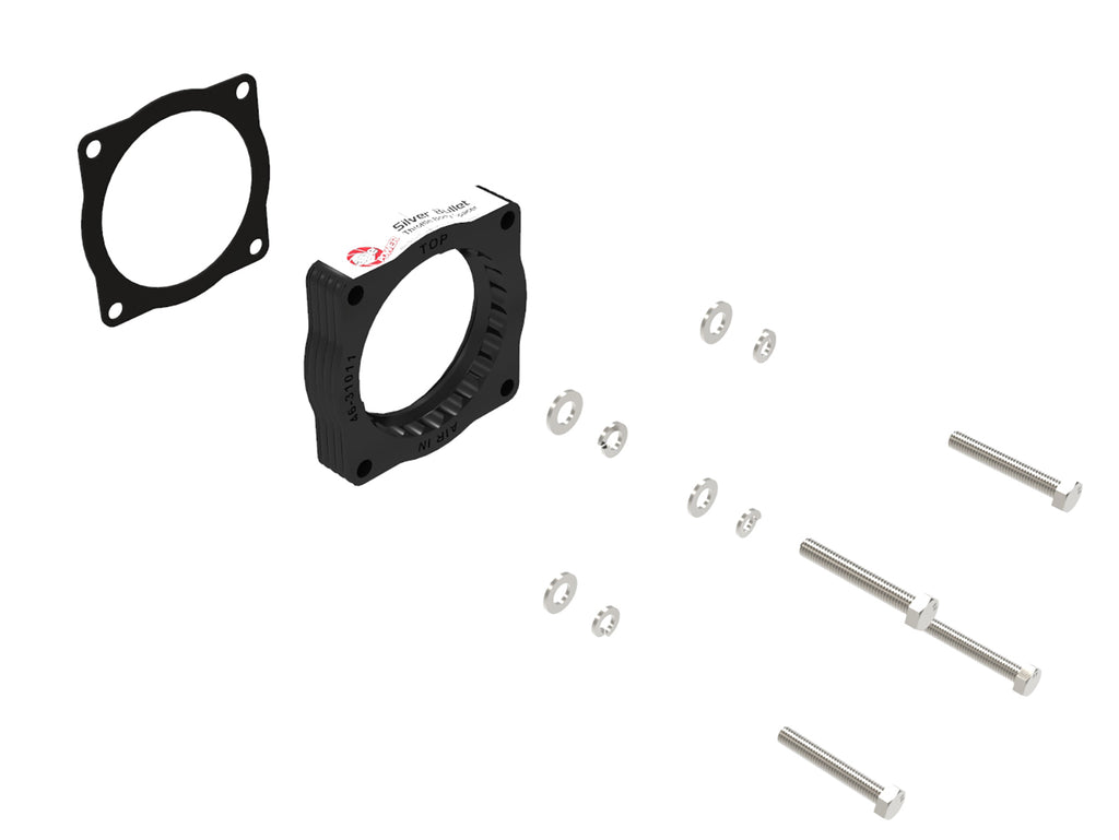 aFe Silver Bullet Throttle Body Spacer 07-13 BMW 328i (E90/E91/E92/E93) L6-3.0L N52 aFe AFE46-31011