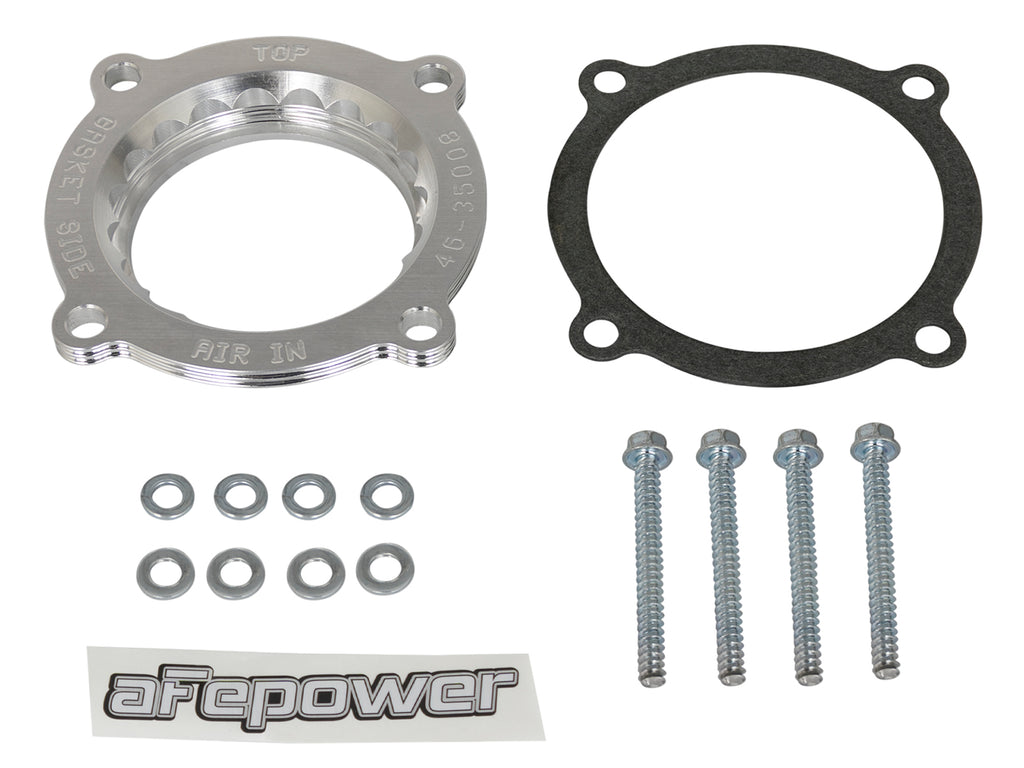 aFe Silver Bullet Throttle Body Spacer 2018+ Jeep Wrangler (JL) V6 3.6L aFe AFE46-35008