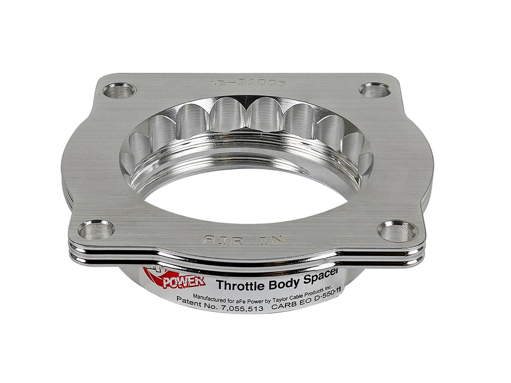 aFe Silver Bullet Throttle Body Spacers TBS BMW 5 Series (E60) 06-10 V8-4.8L aFe AFE46-31006