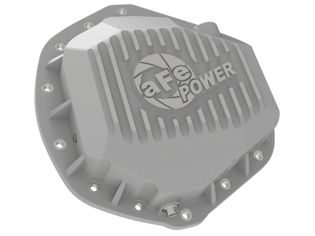 aFe Street Series Rear Differential Cover Raw w/ Machined Fins 01-18 GM Diesel Trucks V8-6.6L (td) aFe AFE46-71060A
