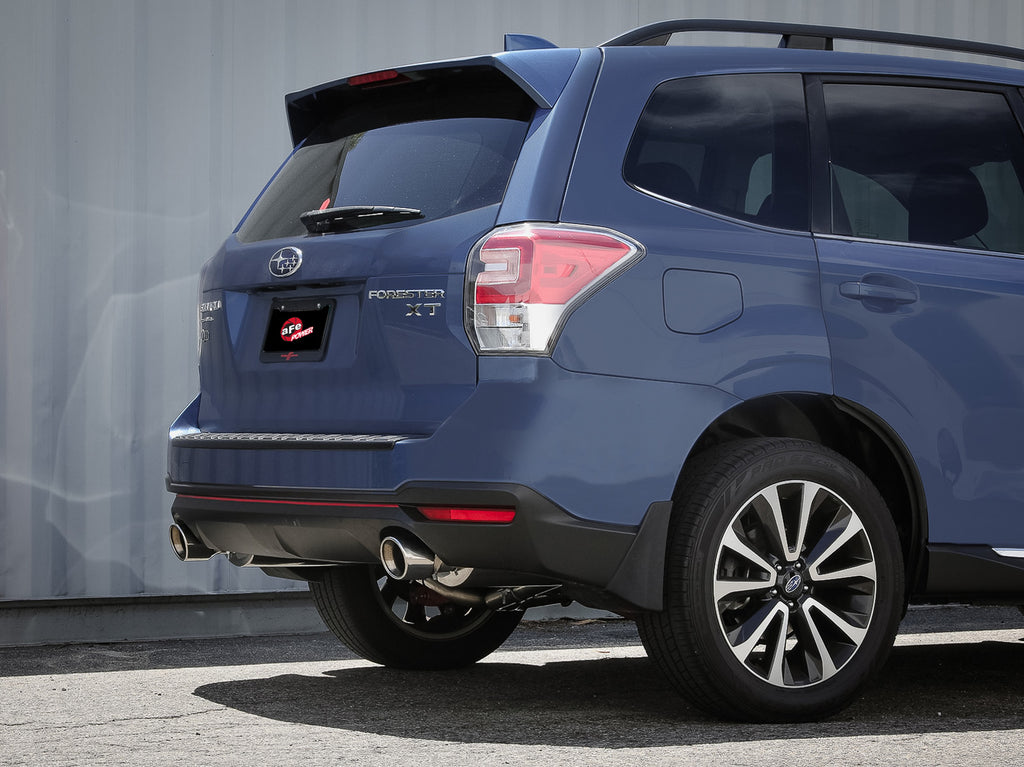 aFe Subaru Forester XT 14-18 H4-2.5L Takeda 2-1/2in to 2-1/4in 304 SS Cat-Back- Polished Tip aFe AFE49-36804-P