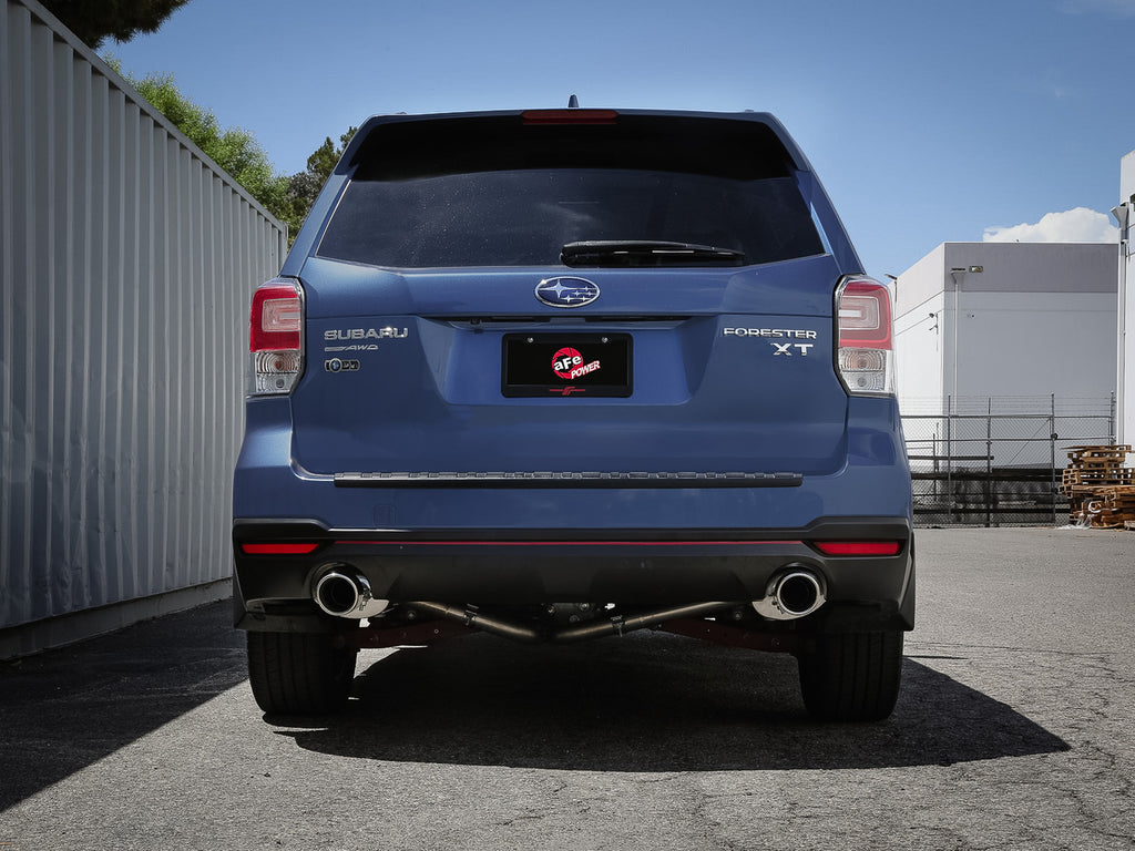 aFe Subaru Forester XT 14-18 H4-2.5L Takeda 2-1/2in to 2-1/4in 304 SS Cat-Back- Polished Tip aFe AFE49-36804-P
