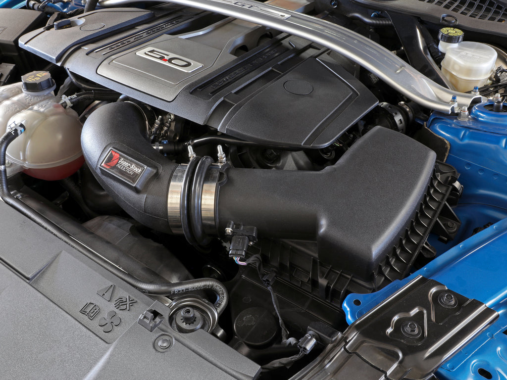 aFe Super Stock Induction System Pro Dry S Media 18-20 Ford Mustang V8-5.0L aFe AFE55-10005D