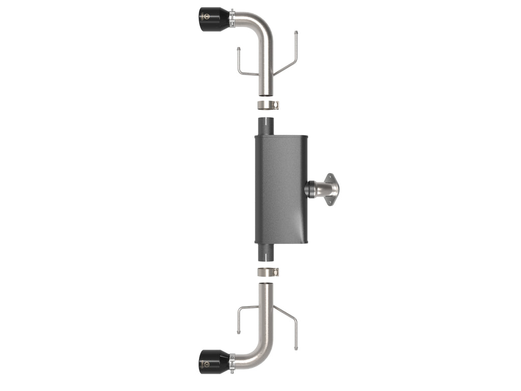 aFe Takeda 17-21 Mazda CX-5 2.5L (t) 2.5in. SS Axle-Back Exhaust System w/Black Tips aFe AFE49-37021-B