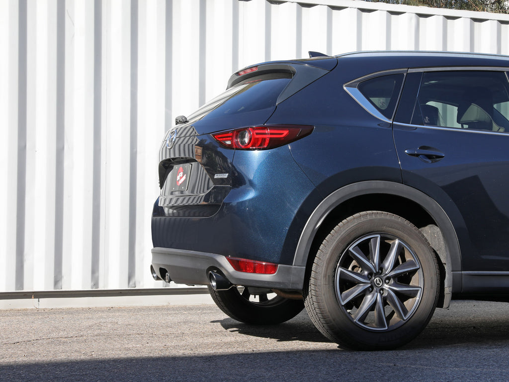 aFe Takeda 17-21 Mazda CX-5 2.5L (t) 2.5in. SS Axle-Back Exhaust System w/Black Tips aFe AFE49-37021-B