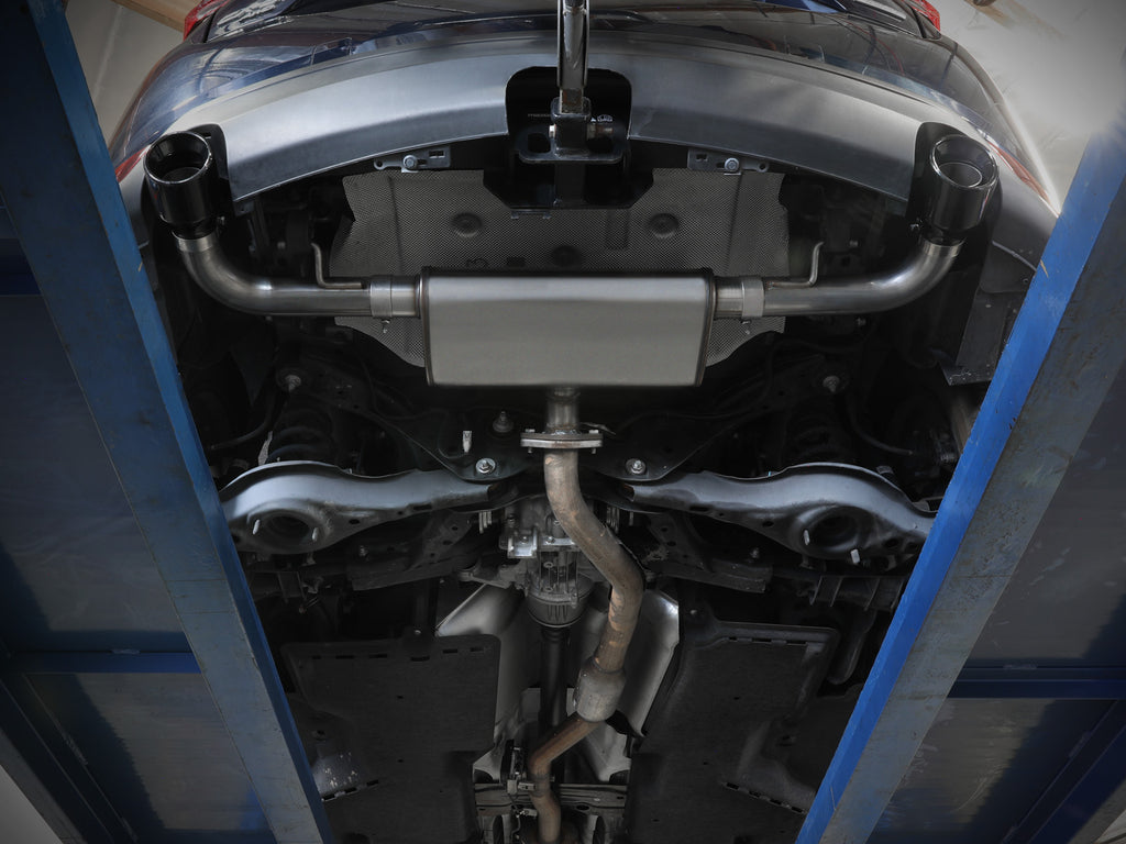 aFe Takeda 17-21 Mazda CX-5 2.5L (t) 2.5in. SS Axle-Back Exhaust System w/Black Tips aFe AFE49-37021-B
