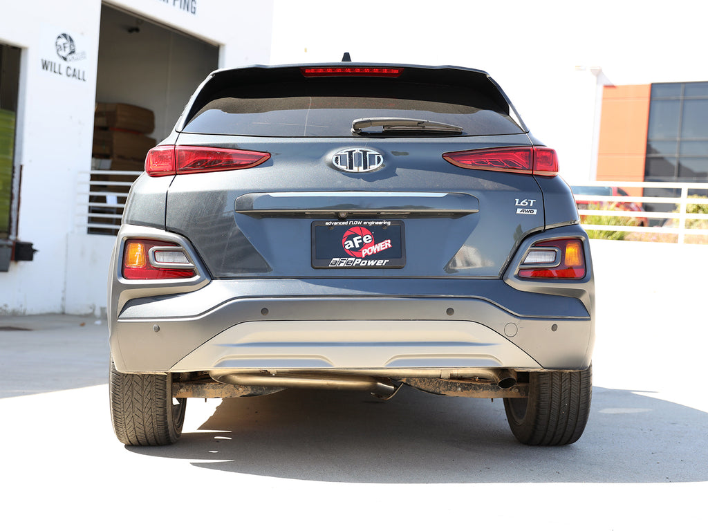 aFe Takeda 2-1/2in 304 SS Axle-Back Exhaust (No Muffler) 18-21 Hyundai Kona L4 1.6L (t) aFe AFE49-37017NM