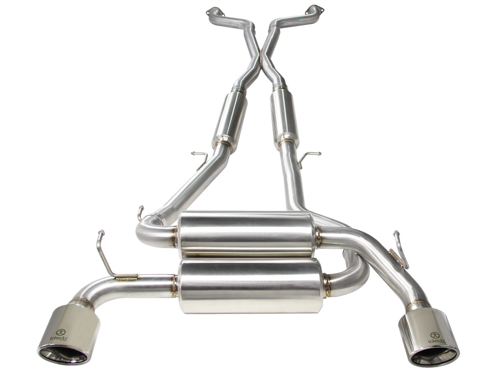 aFe Takeda 2-1/2in 304SS Cat-Back Exhaust Infiniti G37 08-13/Q60 14-15 V6-3.7 w/ Polished Tips aFe AFE49-36103-P