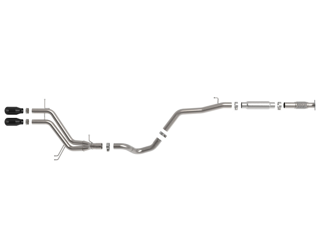 aFe Takeda 2-1/2in to 3in SS-304 Cat-Back Exhausts w/ Black Tip 13-17 Hyundai Veloster L4-1.6L aFe AFE49-37018-B