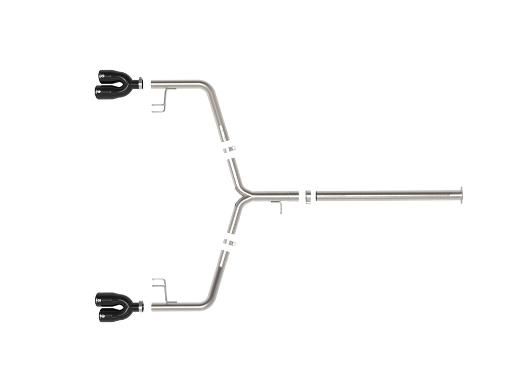 aFe Takeda 21-24 Kia K5 GT L4-2.5L (t) SS Axle-Back Exhaust System w/ Black Tips aFe AFE49-37043-B