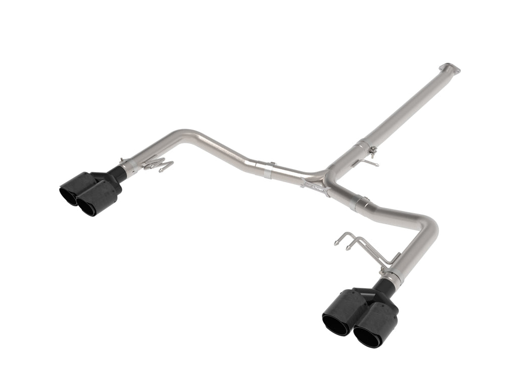 aFe Takeda 21-24 Kia K5 GT L4-2.5L (t) SS Axle-Back Exhaust System w/ Carbon Fiber Tips aFe AFE49-37043-C