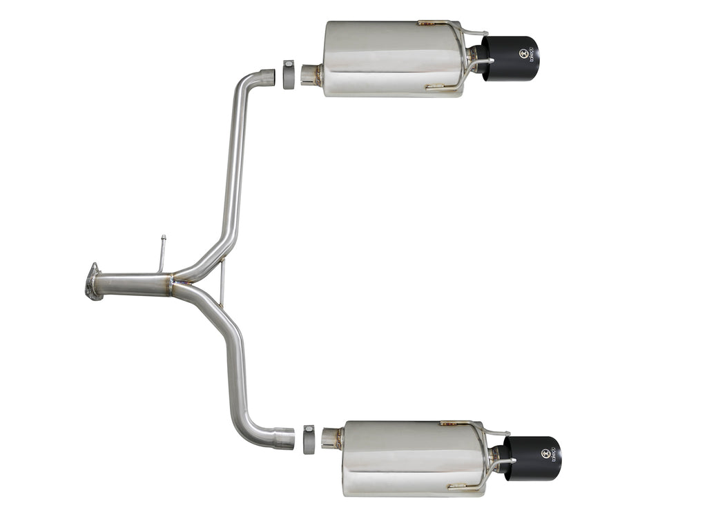 aFe Takeda 2.25-1.75in 304 SS Axle-Back Exhaust w/ Black Tips 13-17 Honda Accord Sport Sedan I4-2.4L aFe AFE49-36604-B