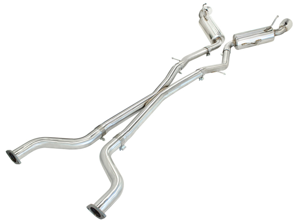 aFe Takeda 2.5inch SS Exhaust Cat-Back 09-13 Nissan 370Z V6 3.7L Polished Tips aFe AFE49-36107
