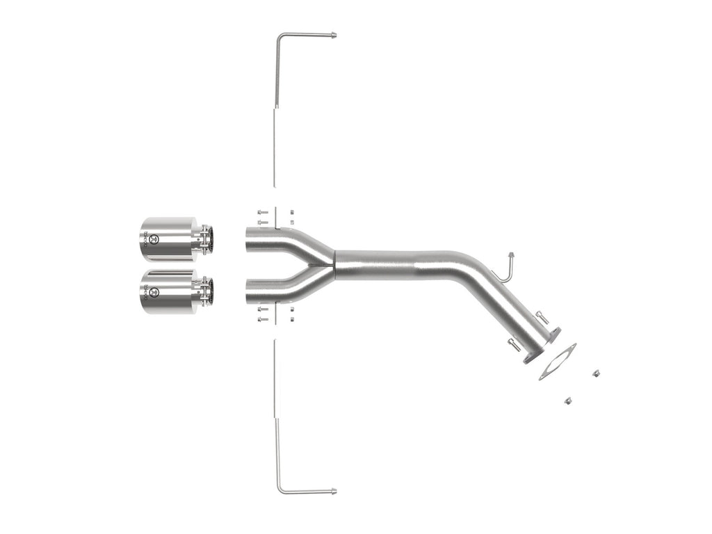 aFe Takeda 3in-2.5in 304 SS Axle-Back Exhaust w/Polished Tip 19-20 Hyundai Veloster I4-1.6L(t) aFe AFE49-37012-P