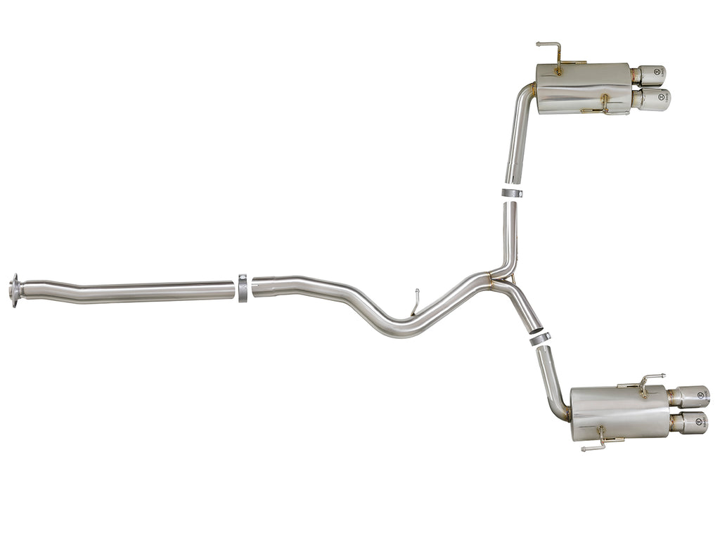 aFe Takeda 3in SS Exhaust Cat-Back 15-16 Subaru WRX/STI 2.0L/2.5L Polished Tips aFe AFE49-36801-P