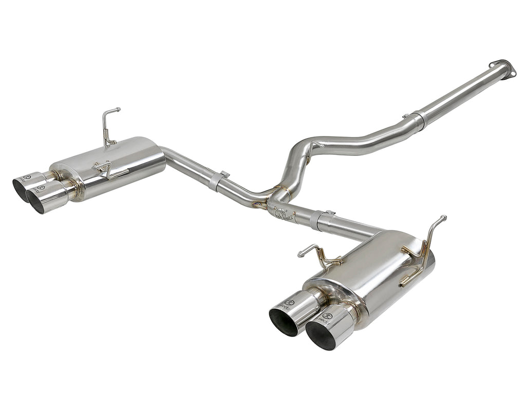 aFe Takeda 3in SS Exhaust Cat-Back 15-16 Subaru WRX/STI 2.0L/2.5L Polished Tips aFe AFE49-36801-P