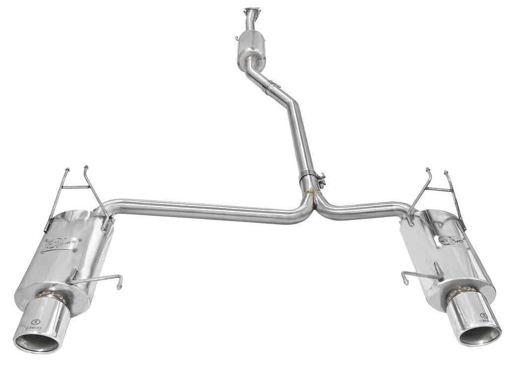 aFe Takeda Exhaust 2.25in to 2in Dia 304SS Cat-Back w/Polished Tips 08-12 Honda Accord Coupe V6 3.5L aFe AFE49-36612
