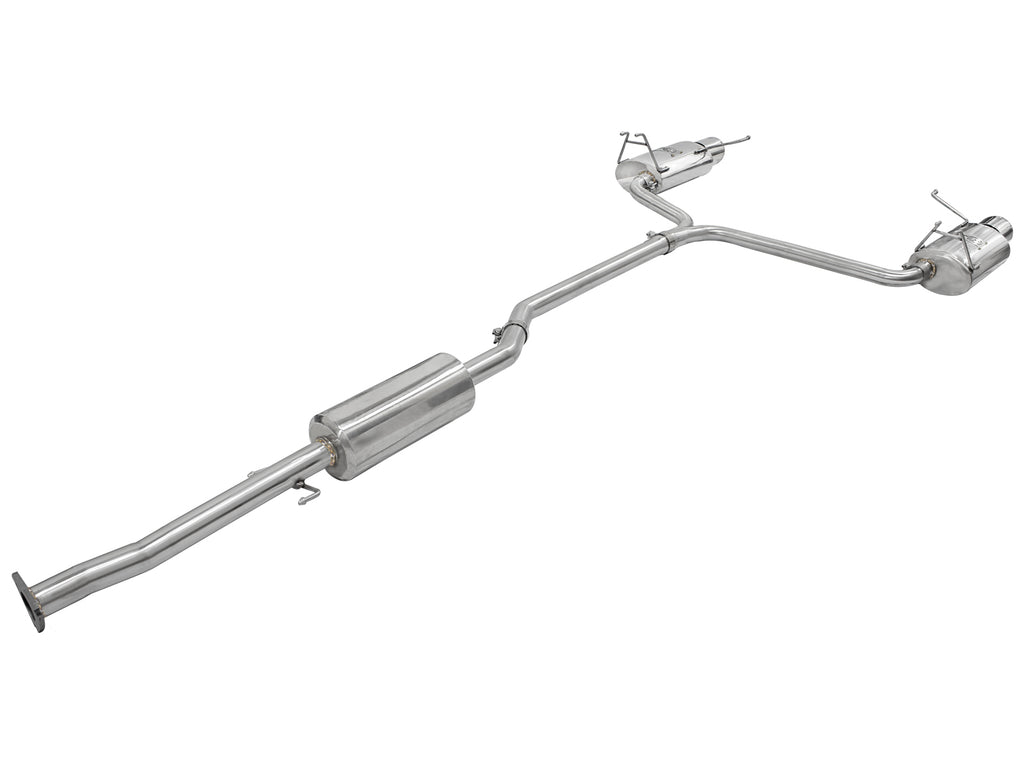 aFe Takeda Exhaust 2.25in to 2in Dia 304SS Cat-Back w/Polished Tips 08-12 Honda Accord Coupe V6 3.5L aFe AFE49-36612