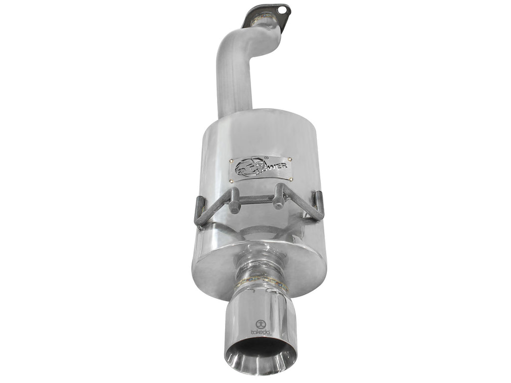 aFe Takeda Exhaust 2.5in Dia 304SS Axle-Back w/Polished Tip 06-11 Honda Civic EX Sedan L4 1.8L aFe AFE49-36610
