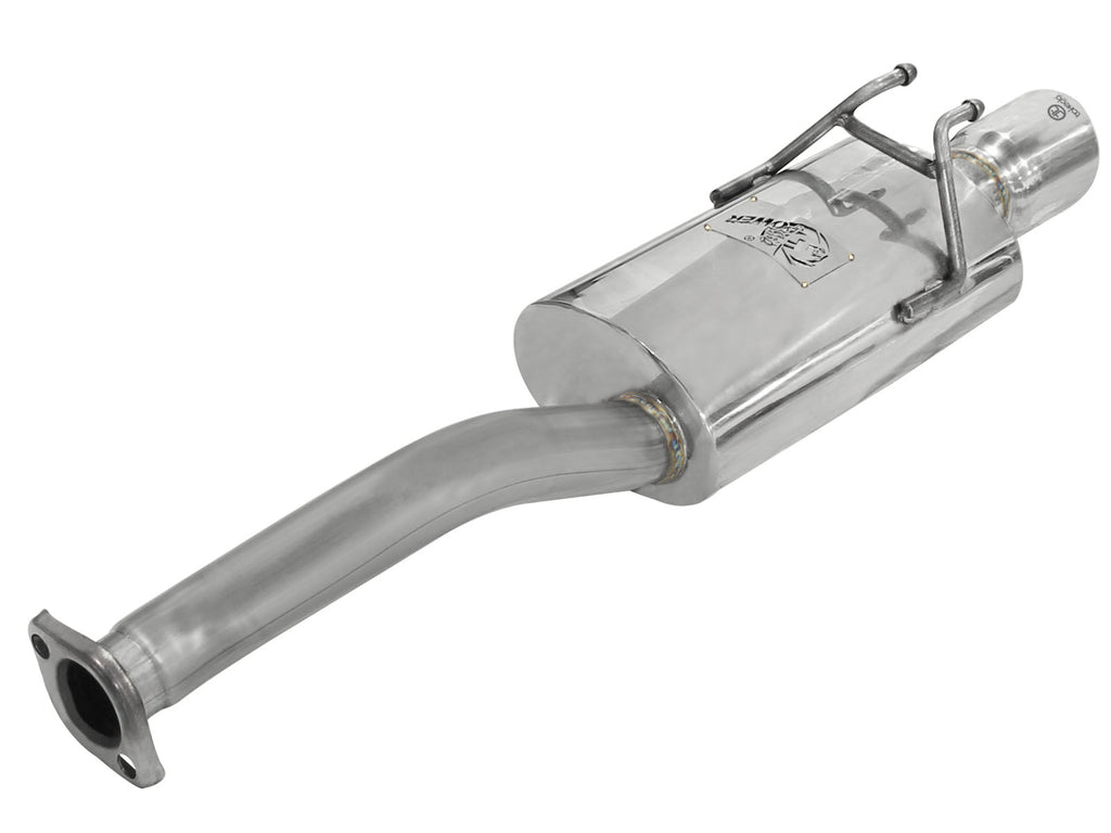 aFe Takeda Exhaust 2.5in Dia 304SS Axle-Back w/Polished Tip 06-11 Honda Civic EX Sedan L4 1.8L aFe AFE49-36610